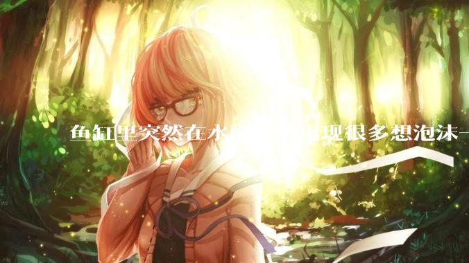 鱼缸里突然在水面角落出现很多想泡沫一样的气泡是怎么回事？