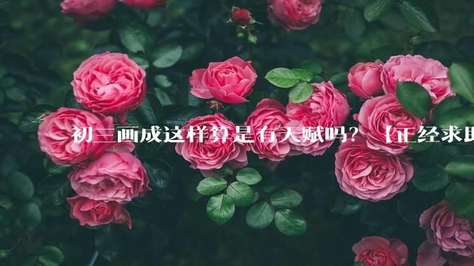 初三画成这样算是有天赋吗？【正经求助】?