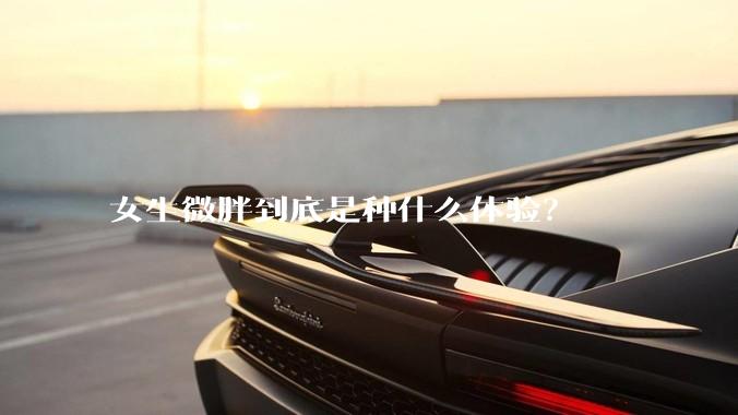 女生微胖到底是种什么体验？