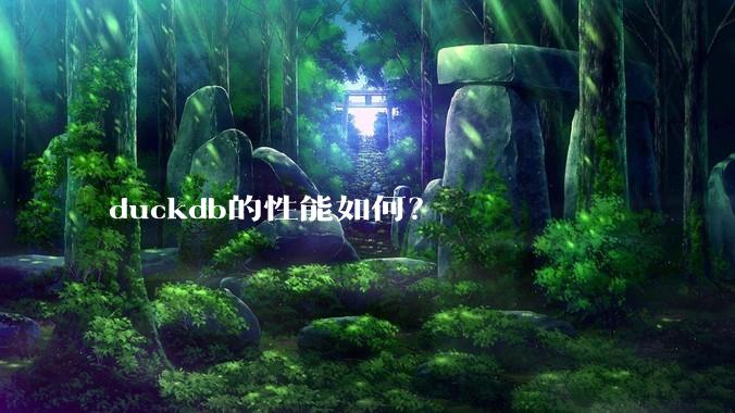duckdb的性能如何？